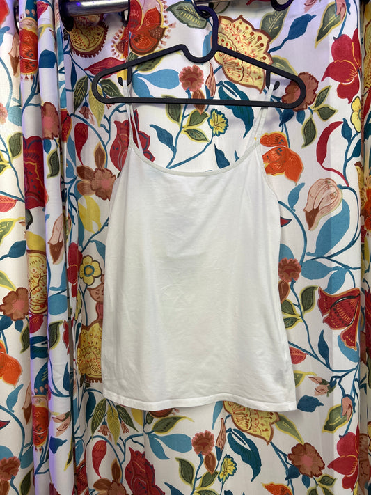 Y2k basic white tank top