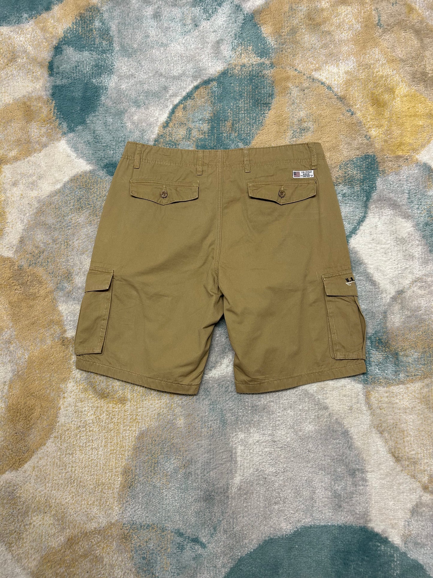 Mustard brown us polo cargo shorts