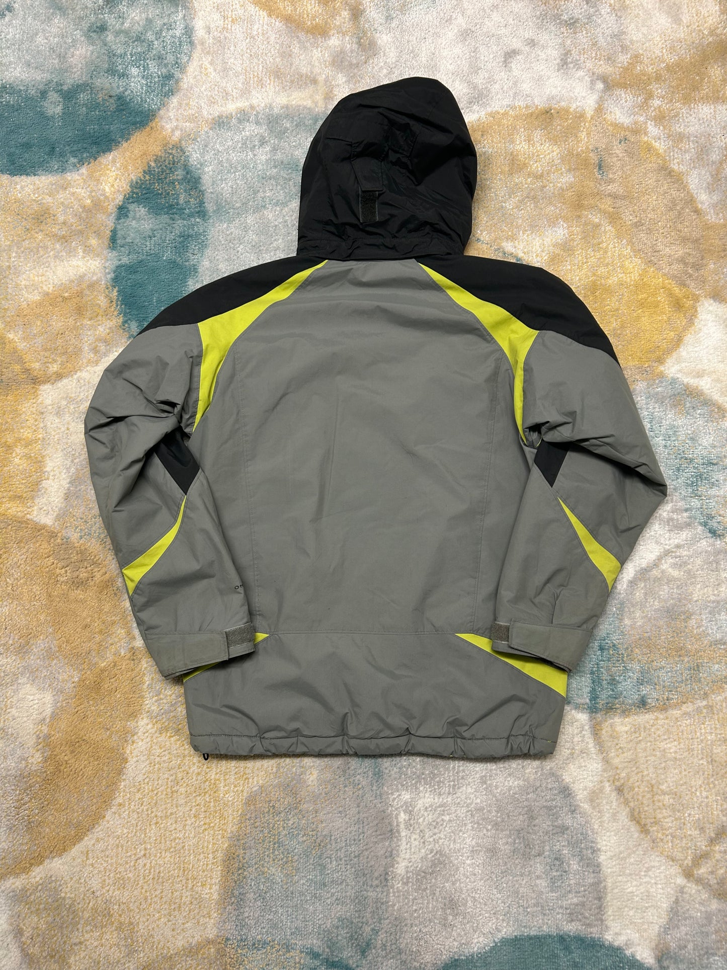 Columbia dual grey and neon green heavy jacket
