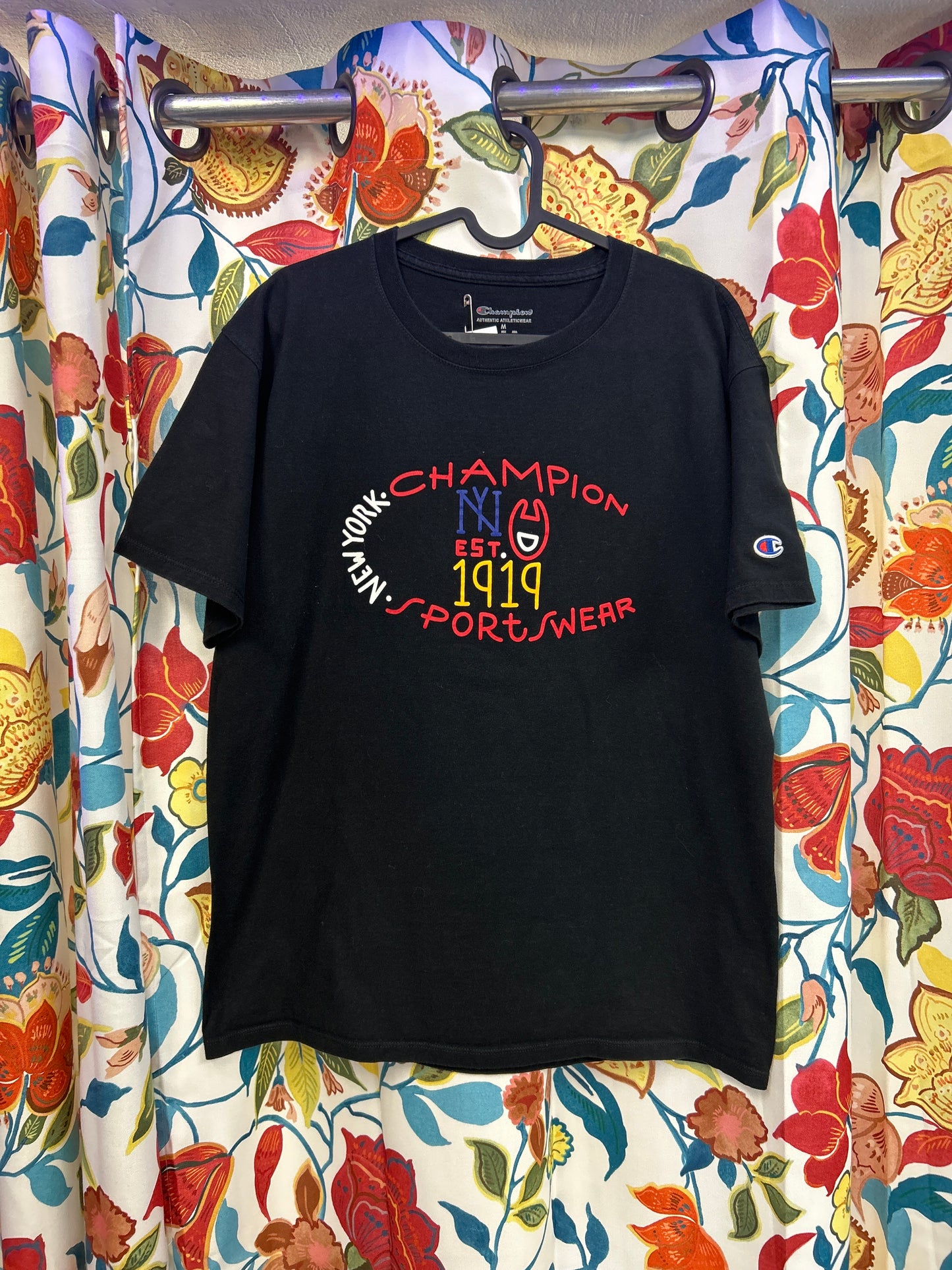 Champion black Cotton T-shirt