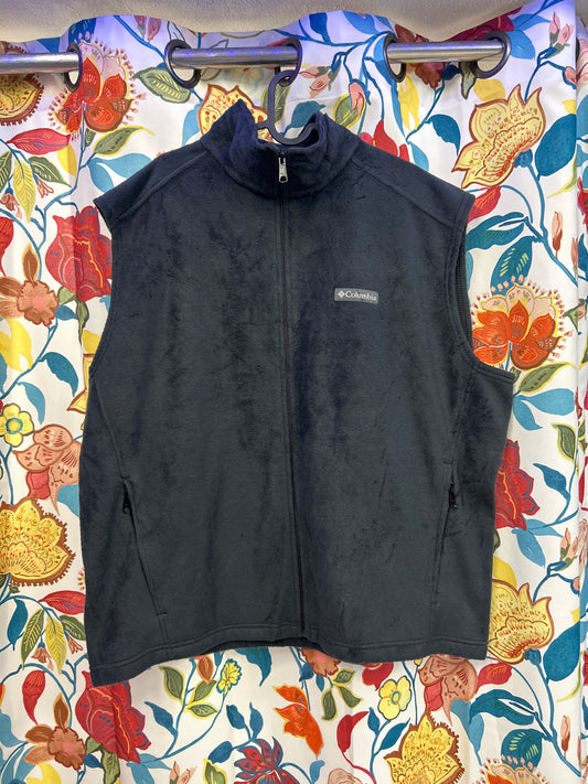 Columbia black fleece vest
