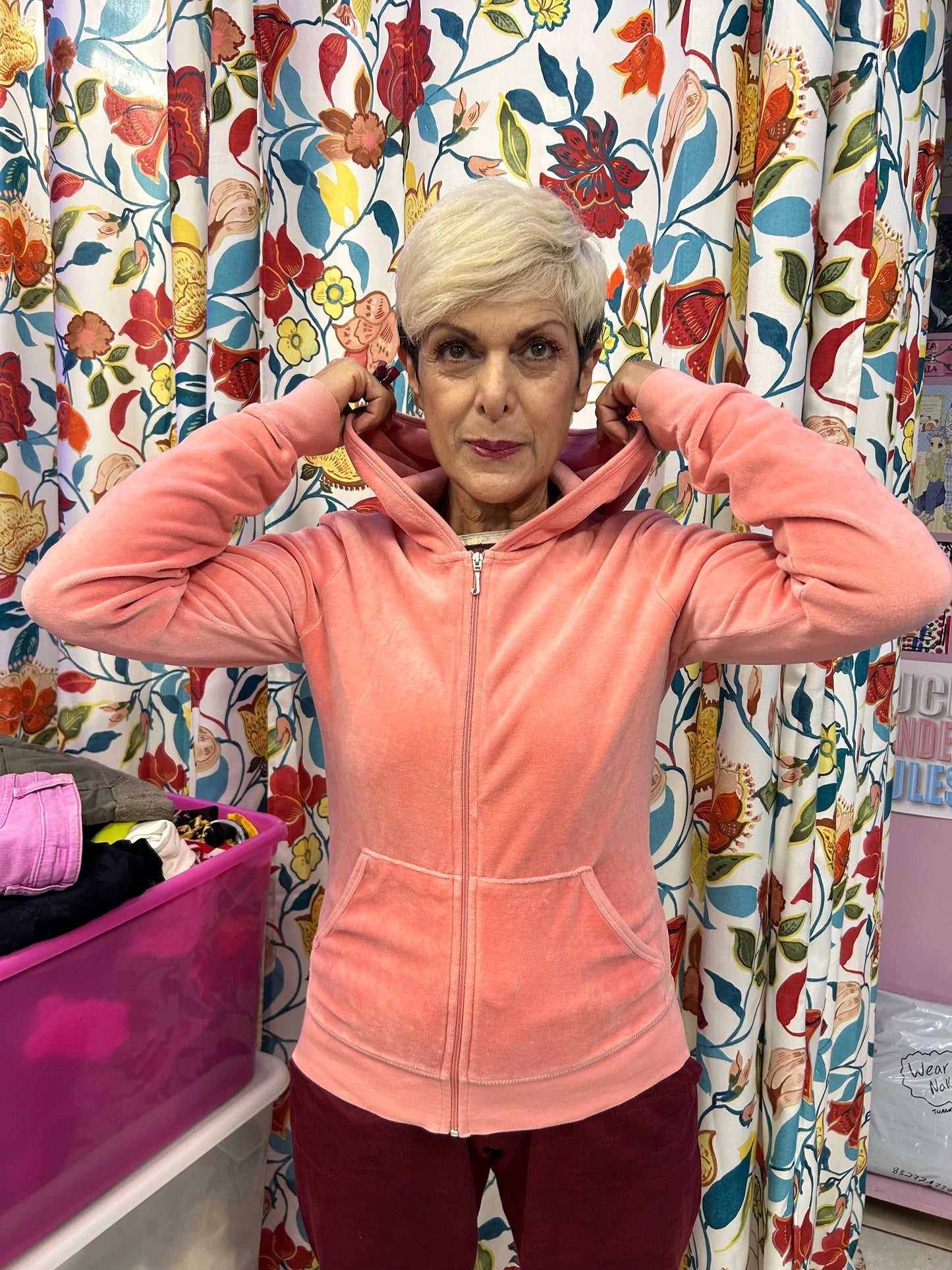 Juicy couture pink velour jacket