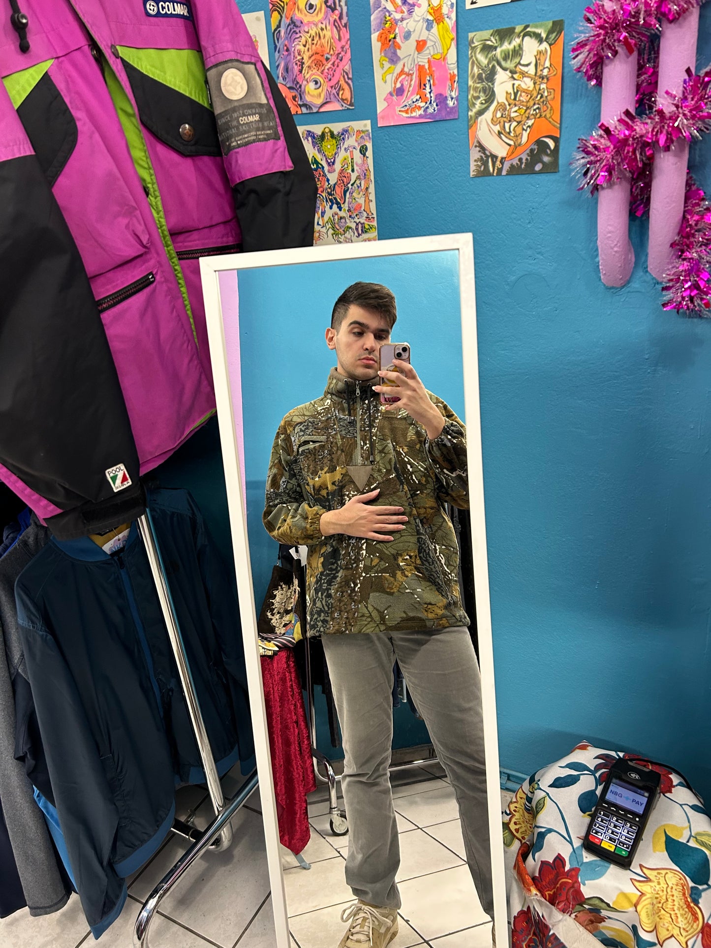Realistic Camo Retro Fleece Jacket