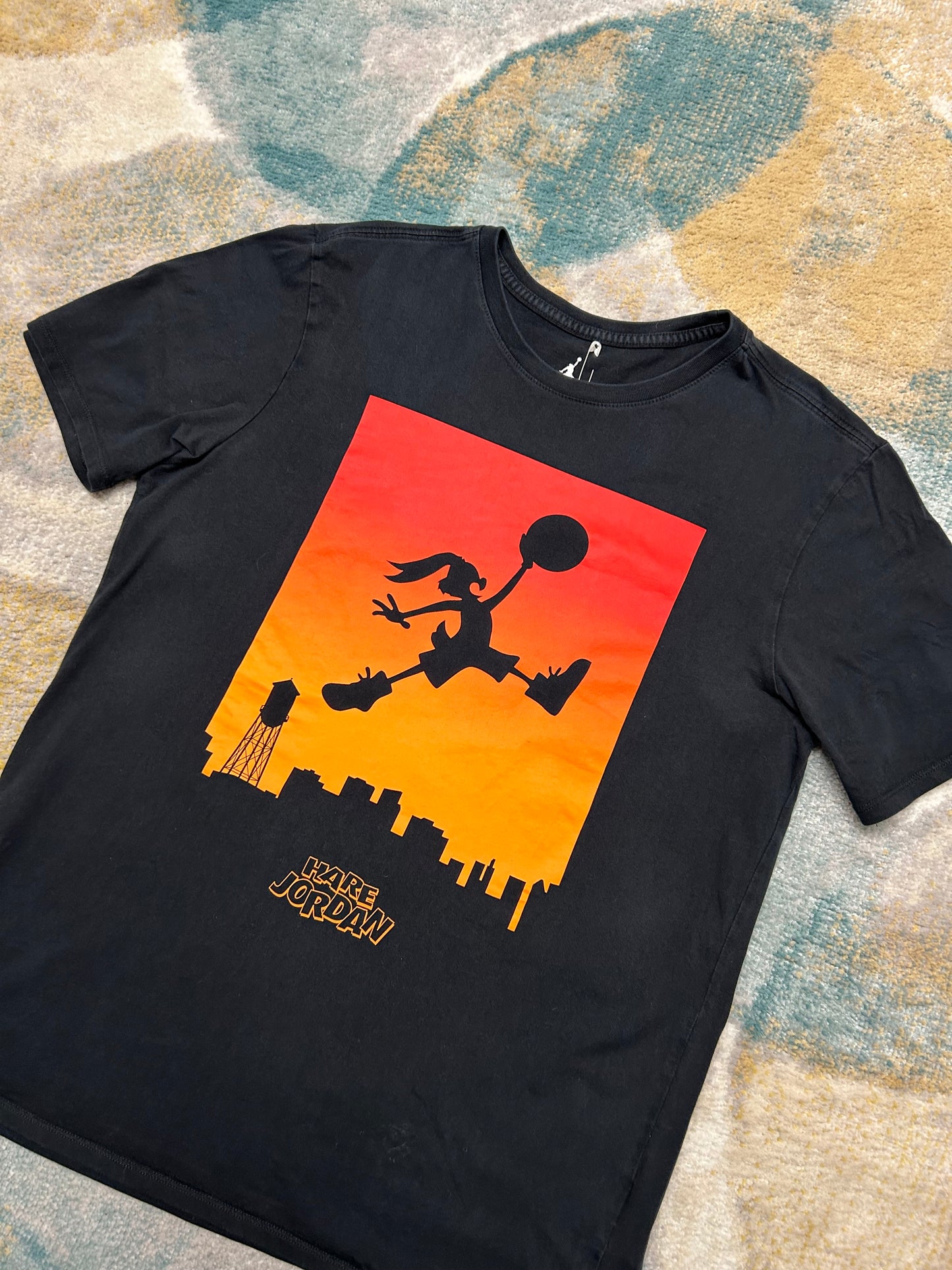 Nike air Jordan Black tee with big logo