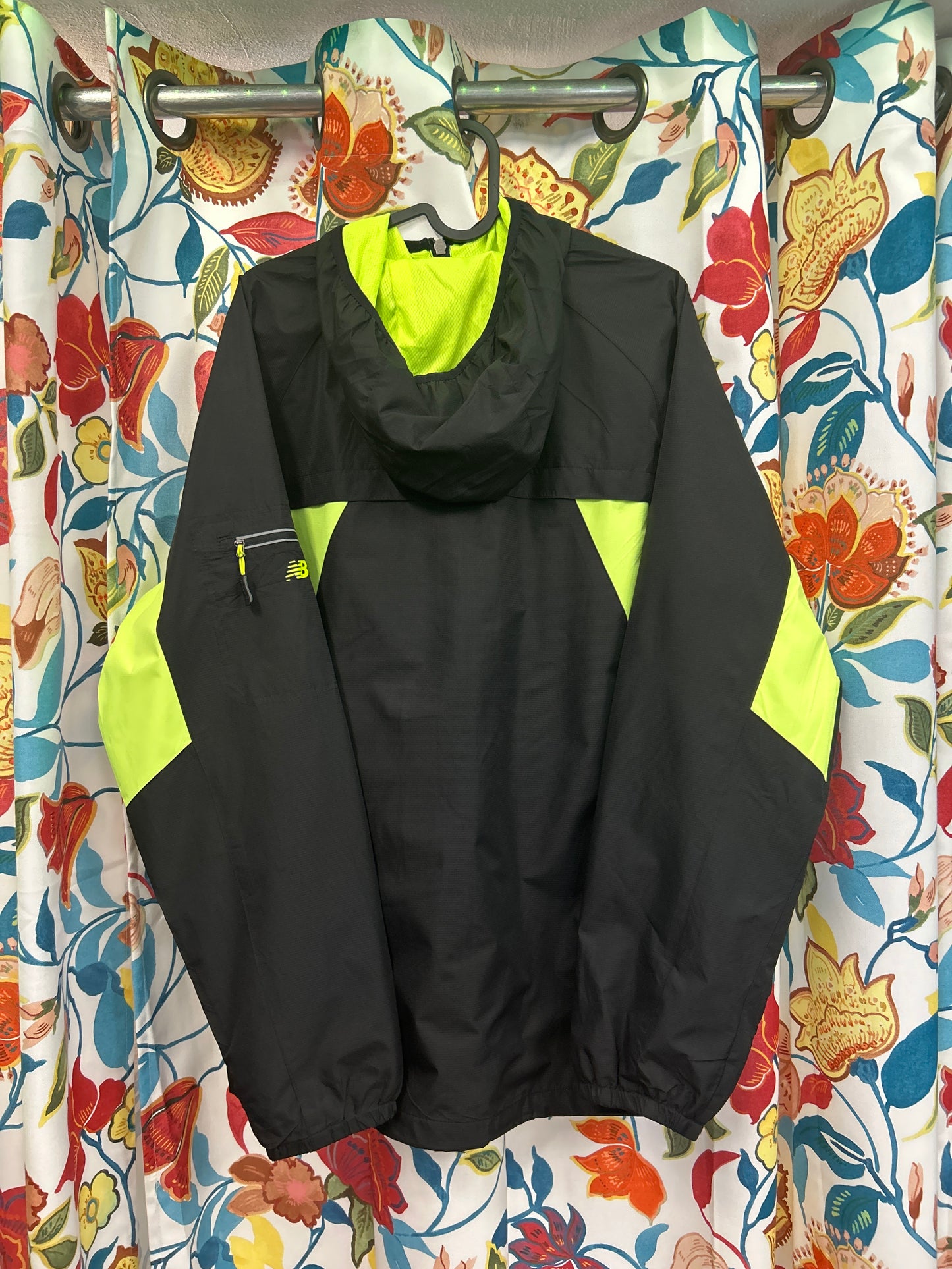 New balance black and neon green Windbreaker
