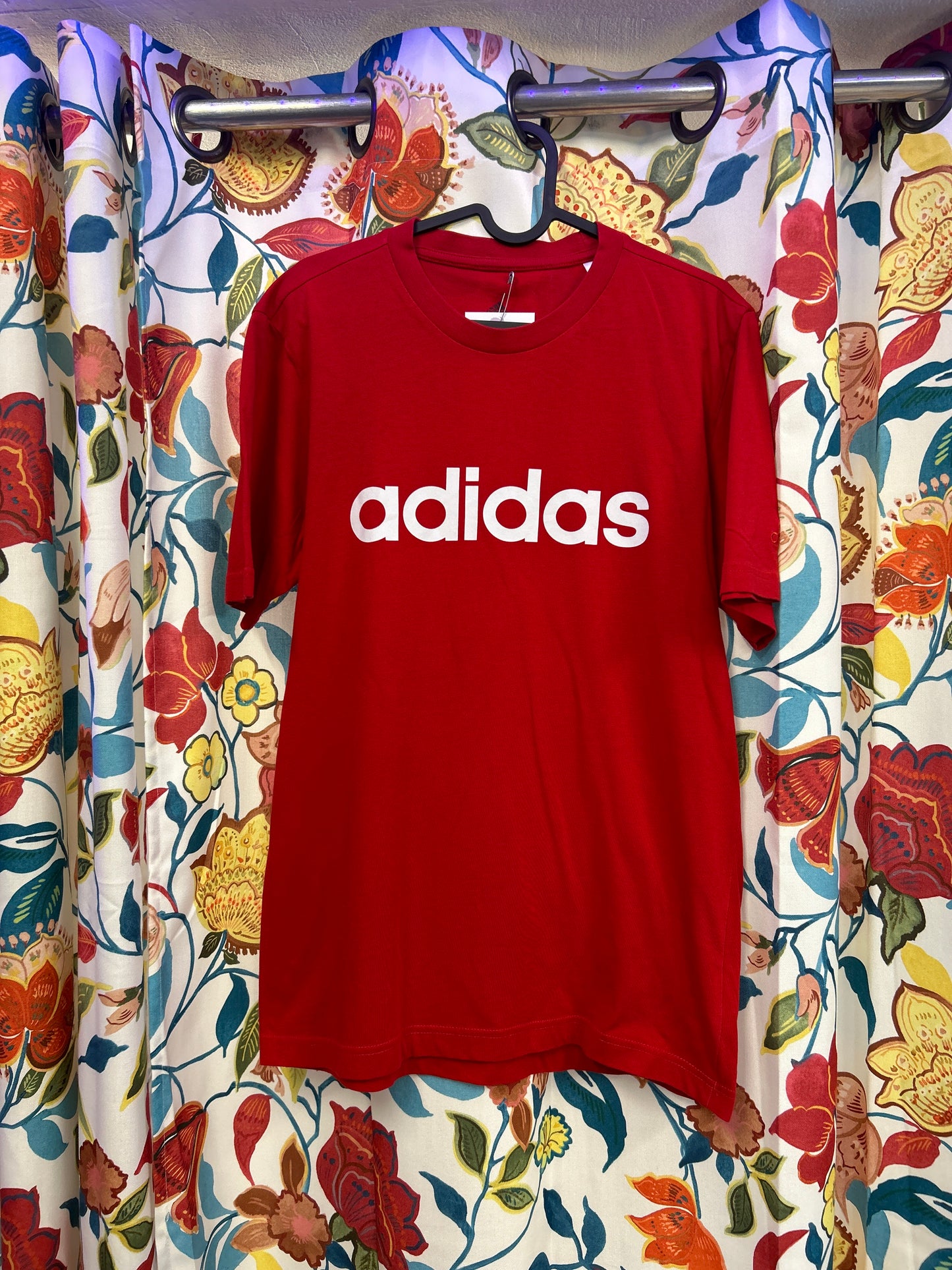 Adidas red Cotton T-shirt