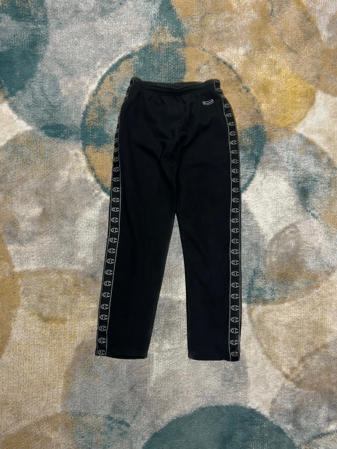Champion Black Cotton Trackpants