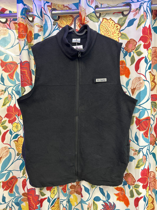 Columbia black fleece vest