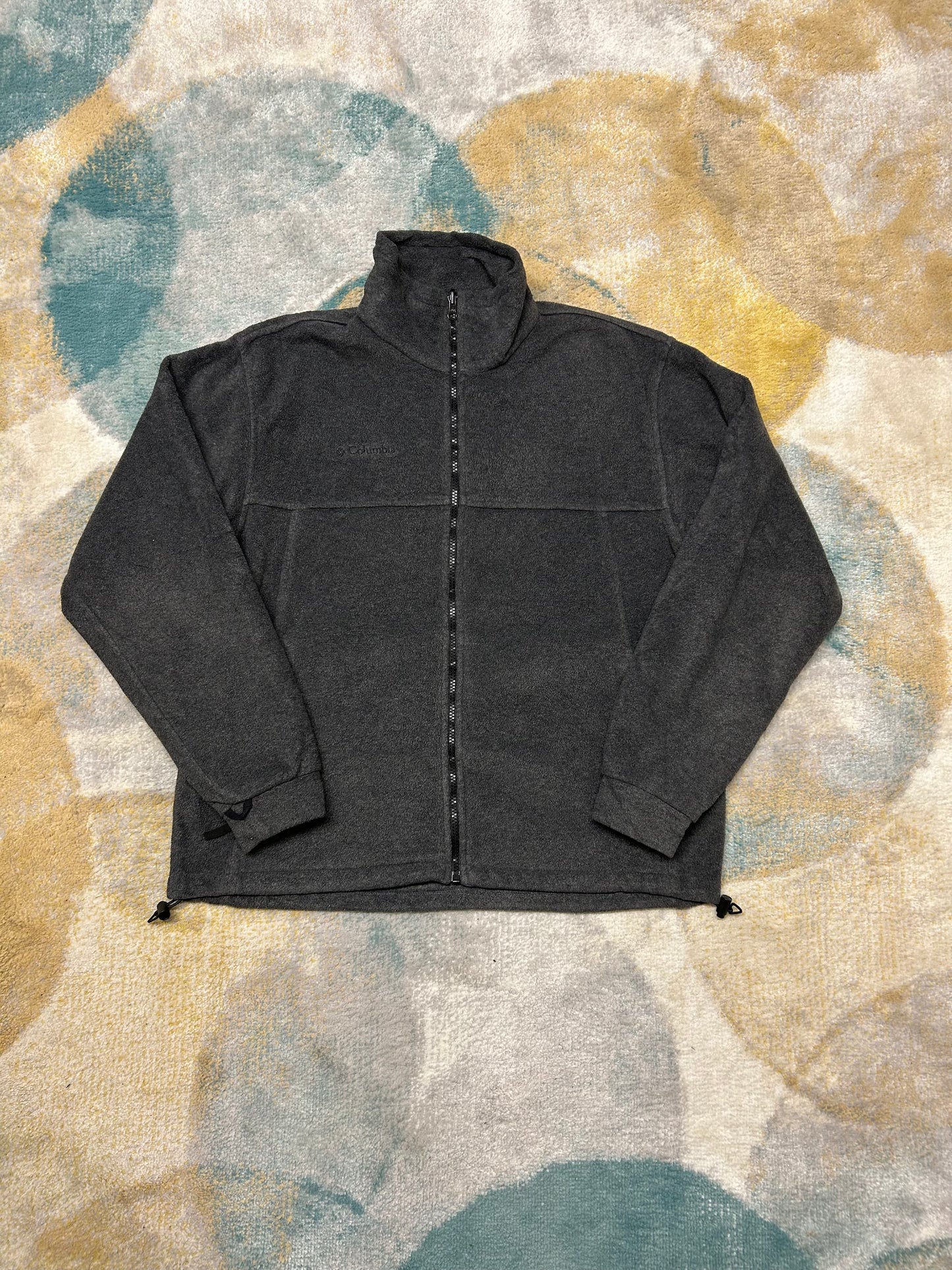 Columbia 00's Grey Heavy Fleece Jacket