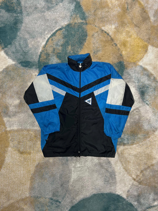 Retro Dual Blue and White Windbreaker Waterproof