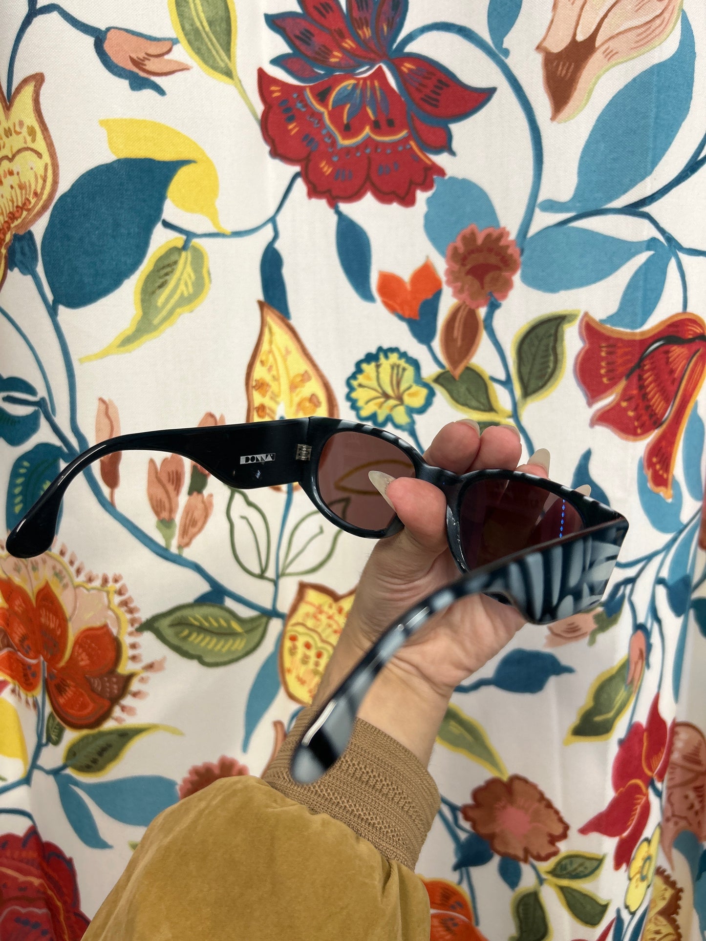 Black and White UV Protection Deadstock Italian Glasses