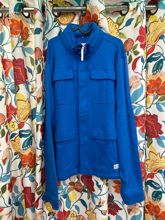 Adidas originals blue cotton jacket