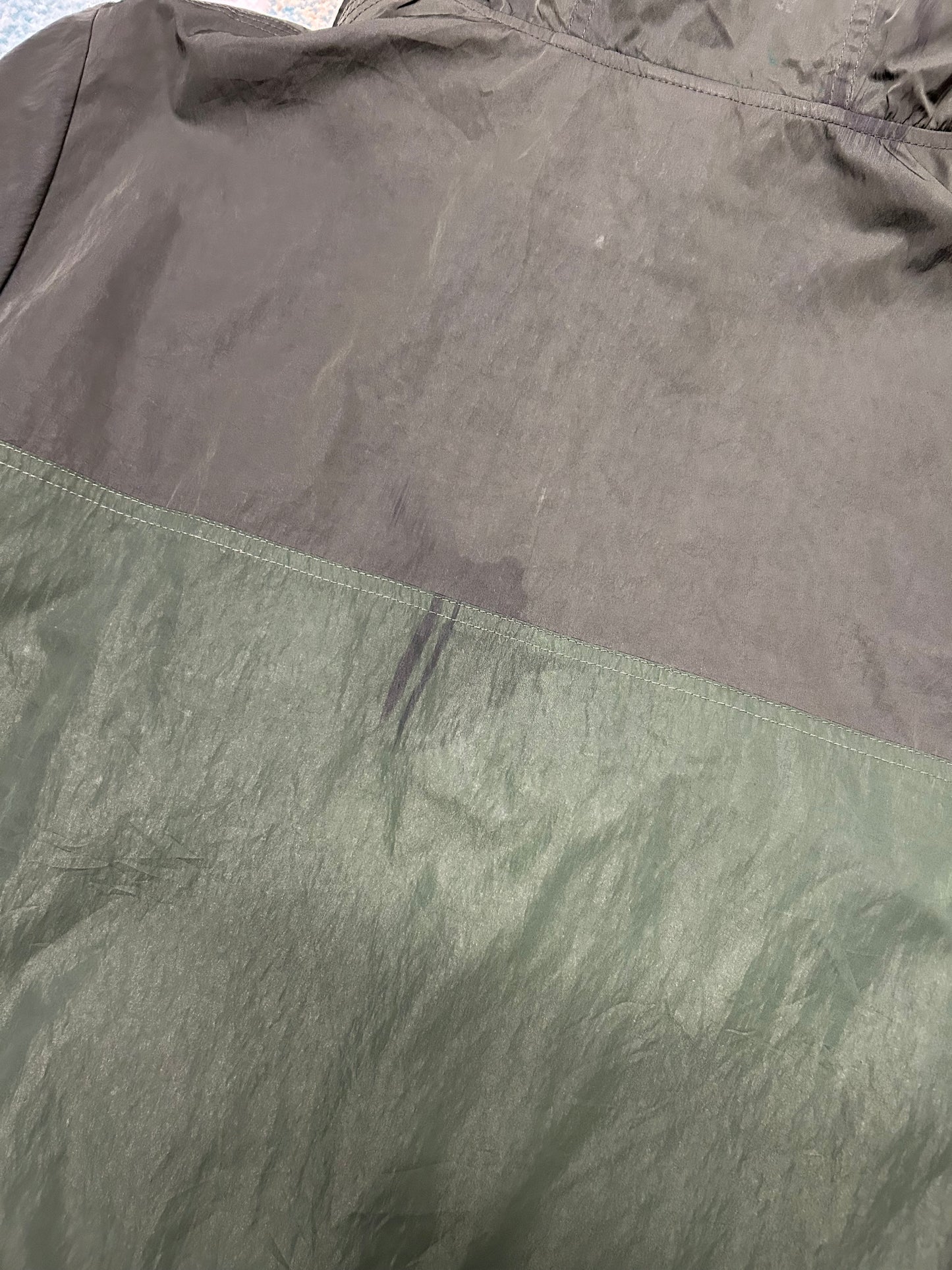 Nike Forest Green and Grey Windbreaker