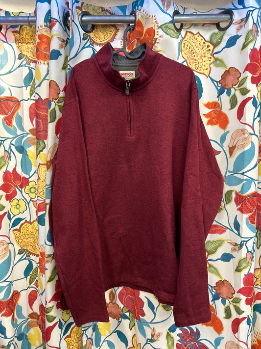 Wrangler Burgundy Half-Zip