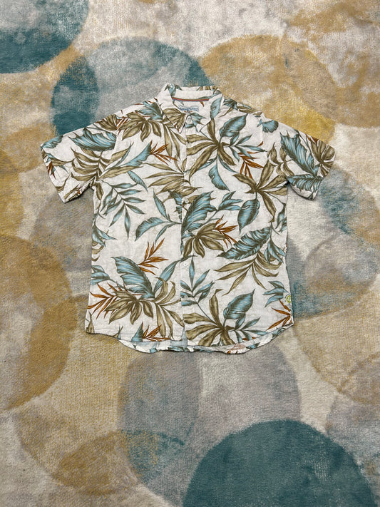 White Palmtree Hawaiian shirt