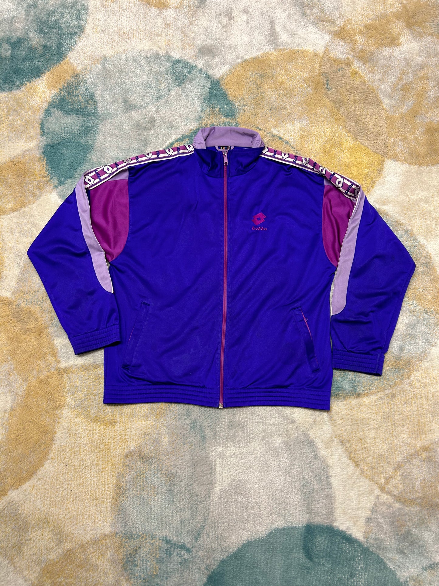 Lotto 90's rare purple vintage trackjacket