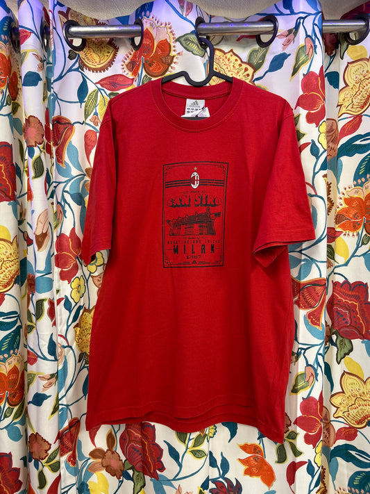 Adidas Milan red t-shirt