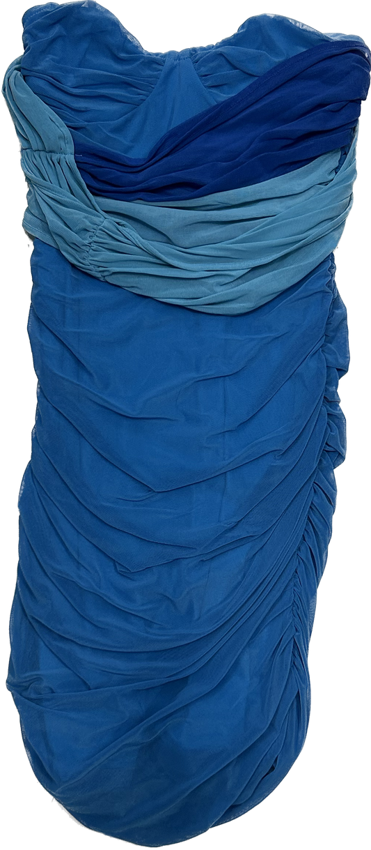 Turquoise Strapless Dress