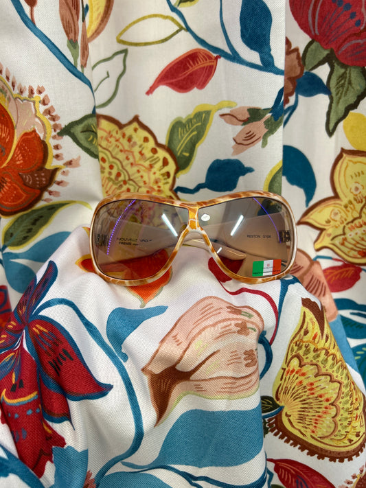 Orange gold and white deadstock shades sunglasses