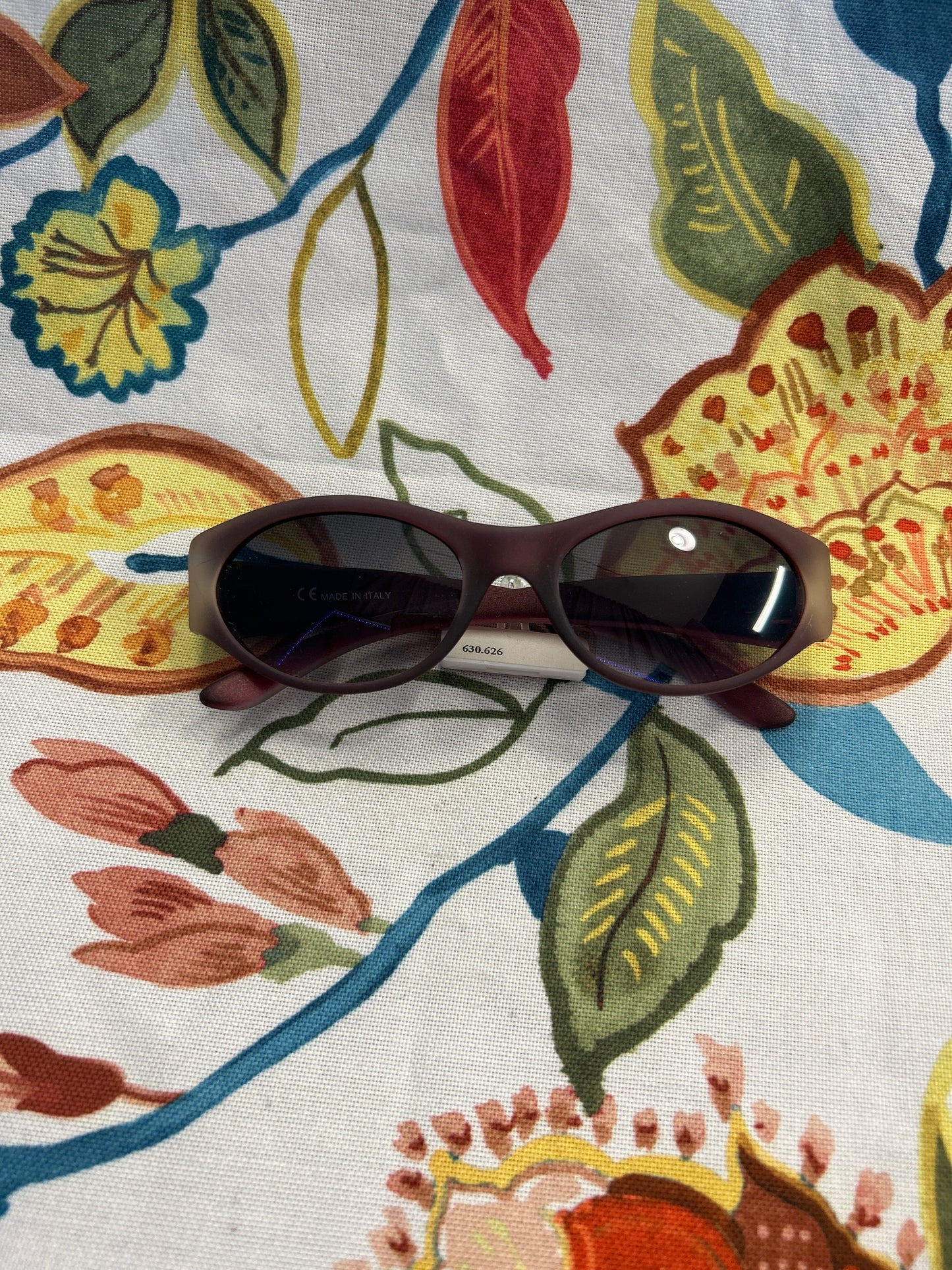 Burgundy opaque sunglasses