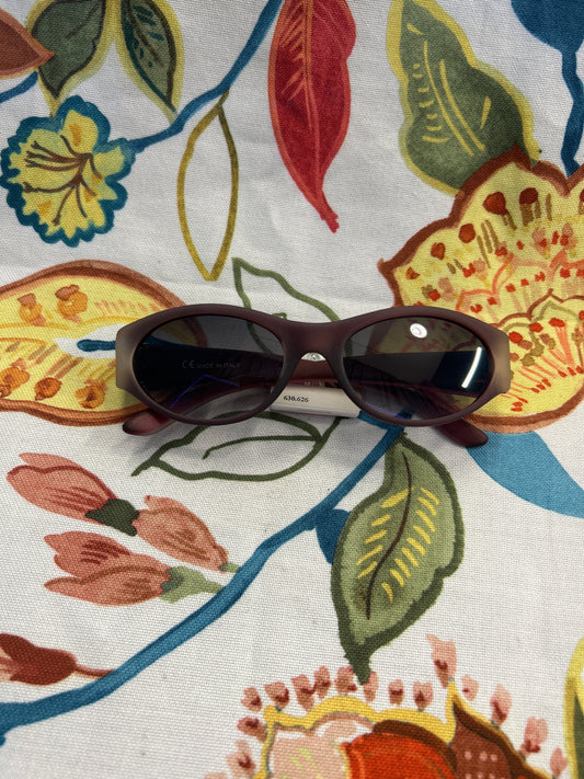Burgundy opaque sunglasses