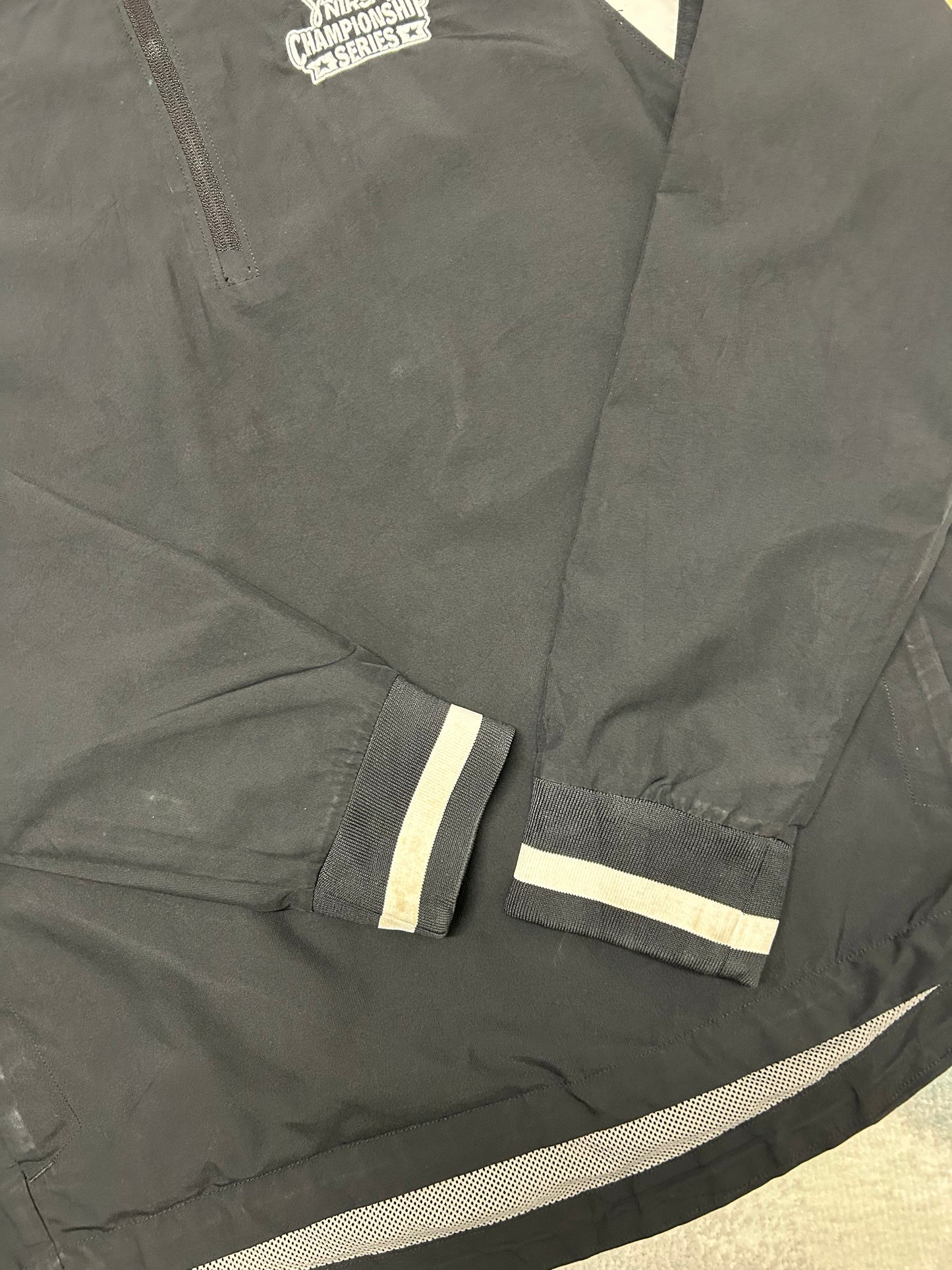 Champion Black and White Half-Zip Windbreaker