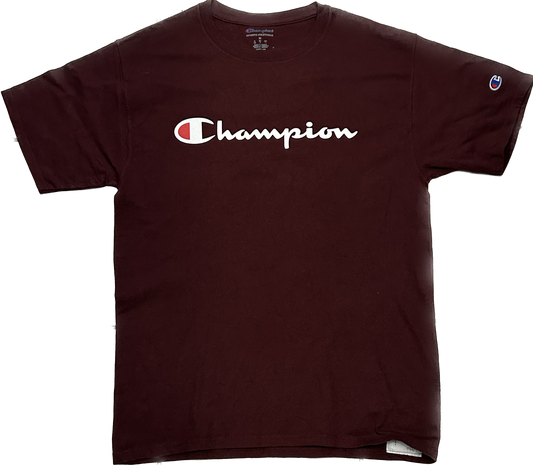Champion Burgundy Cotton T-shirt