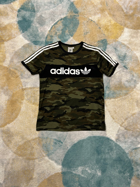 Adidas camo and black t-shirt