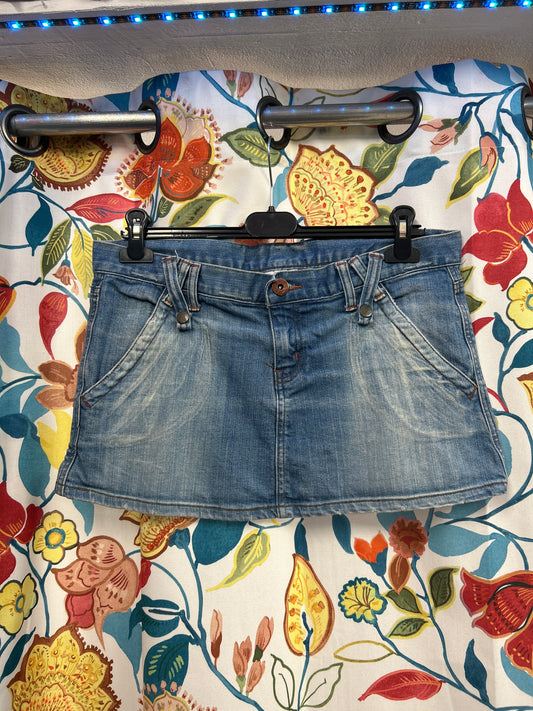 Y2K denim lightweight skirt