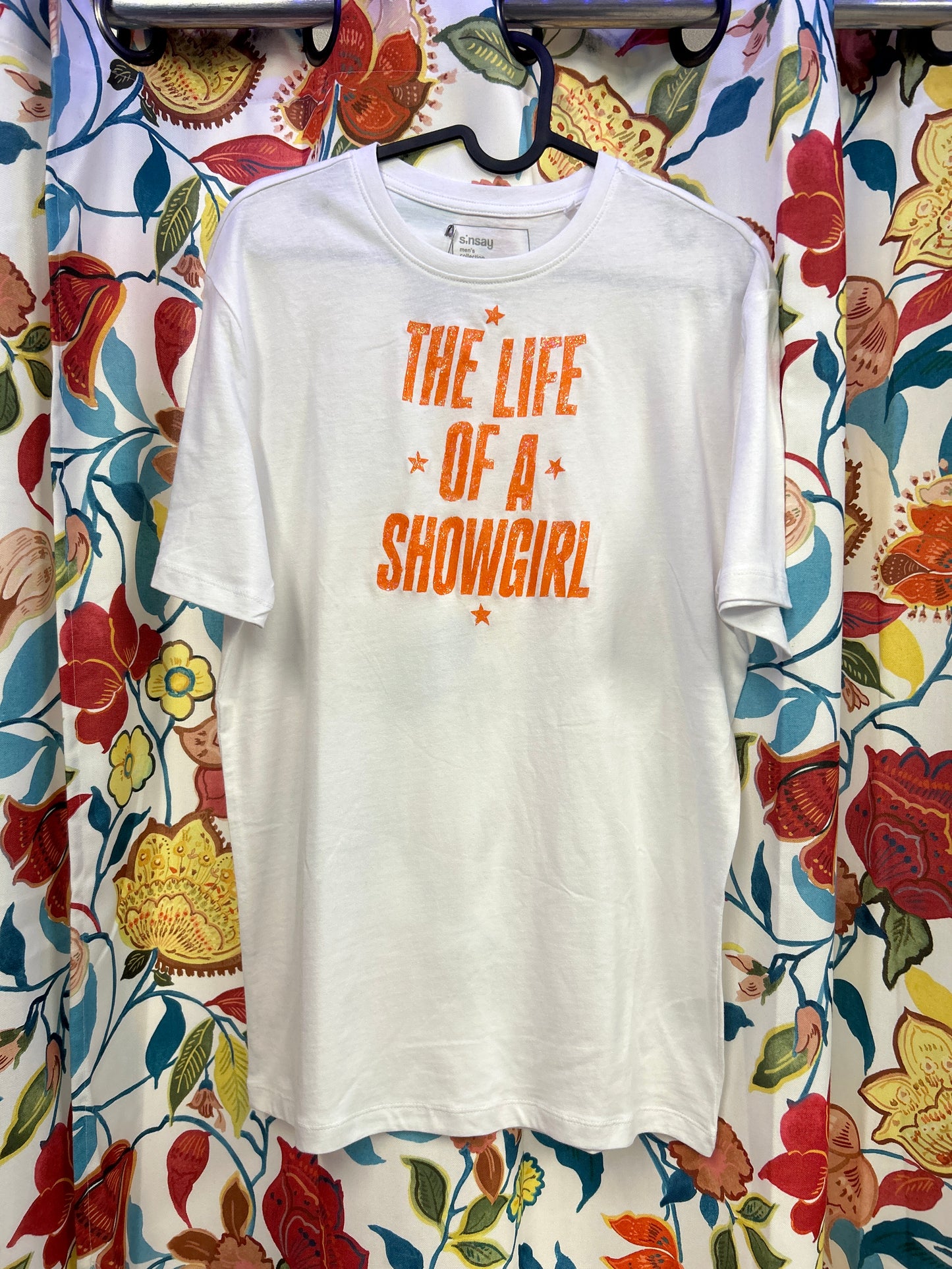 Taylor Swift 'The Life of a Showgirl' White Handpainted T-shirt