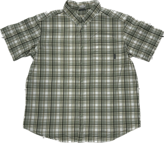 Columbia Pastel Green Plaid Shirt