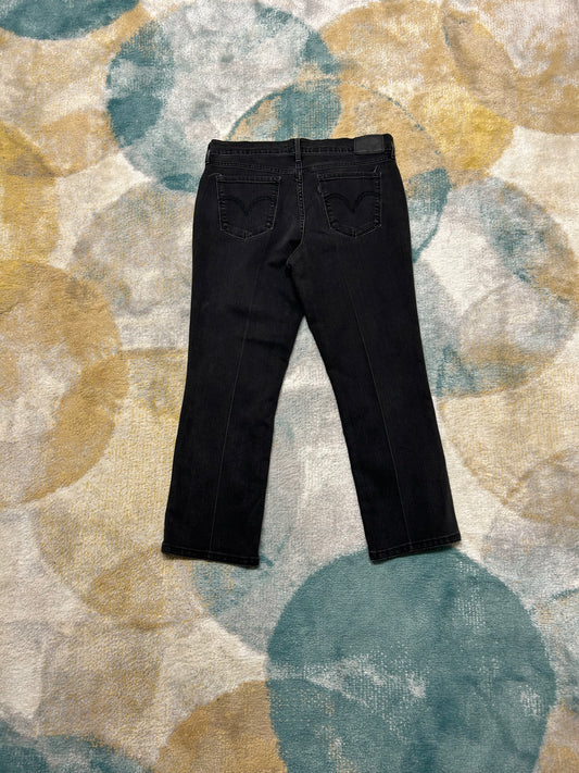 Levi's 505 straight black denim pants