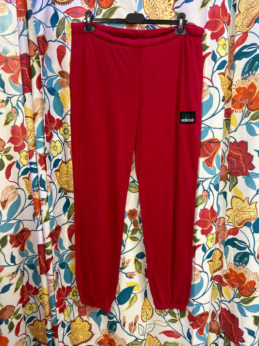 Adidas equipment 00's red Cotton trackpants