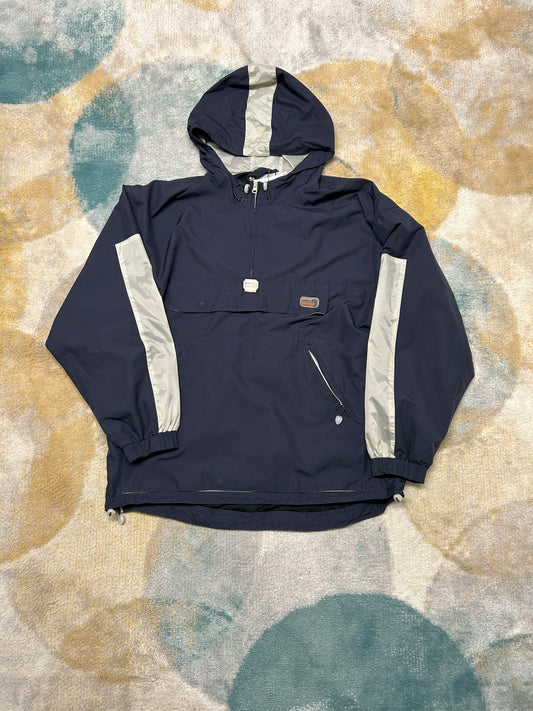 Reebok Dark Blue and White Windbreaker