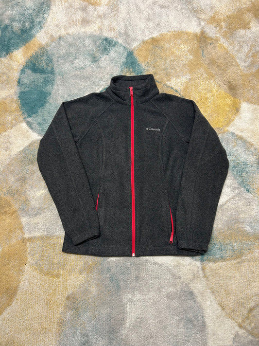 Columbia Dark Grey and Pink Fleece Jacket