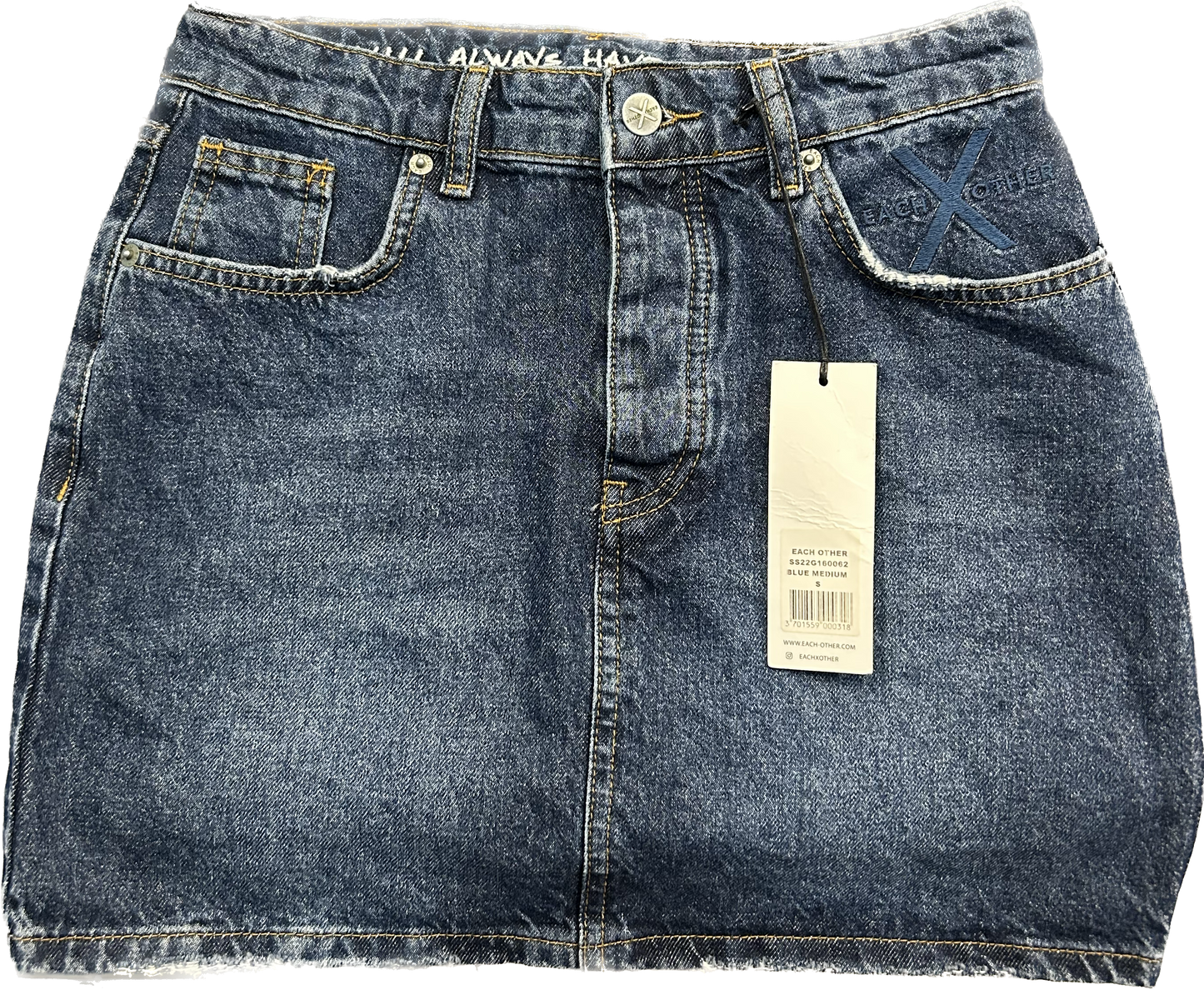 Denim Deadstock 'Each Other' Skirt
