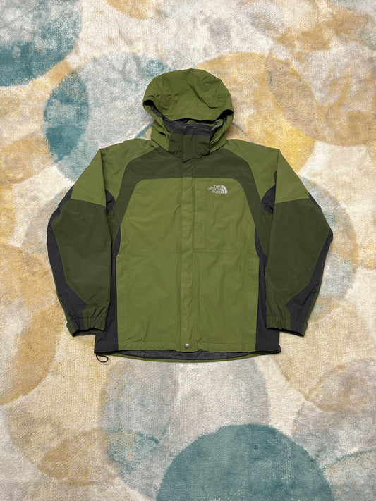 TheNorthFace forest green and grey waterproof windbreaker