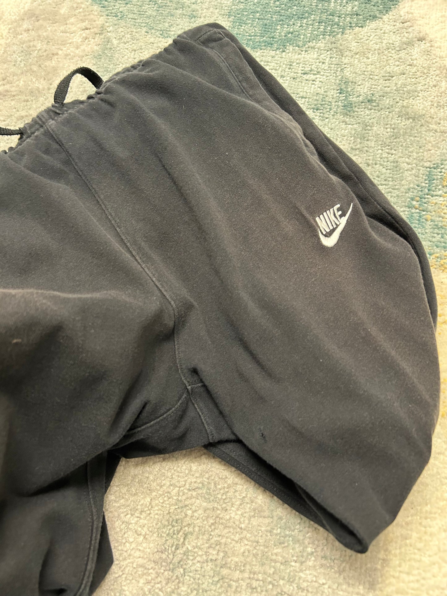 Nike Black Cotton Trackpants