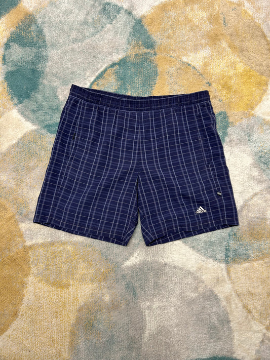Adidas Dark Blue Checkered swimming trunks
