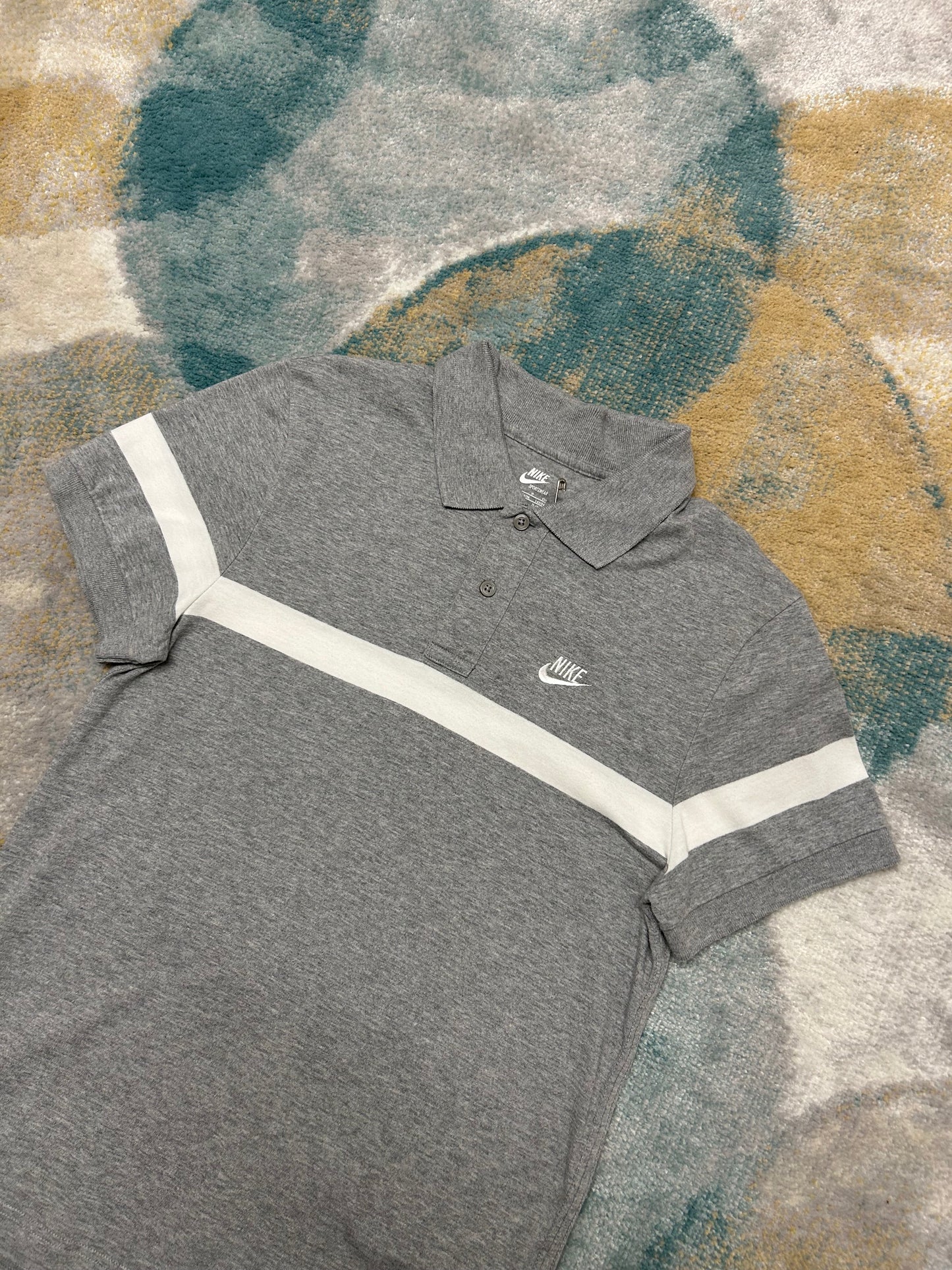 Nike grey polo t-shirt