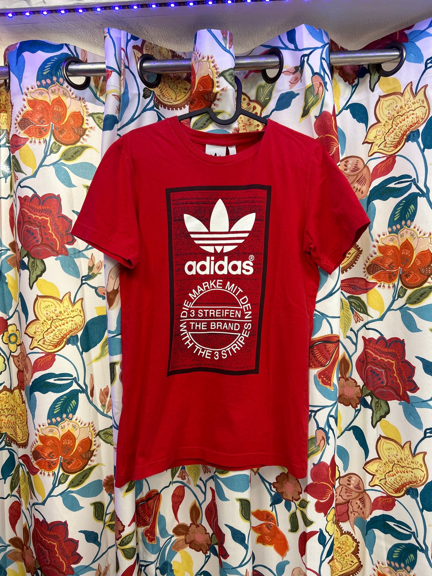 Adidas red Cotton T-shirt