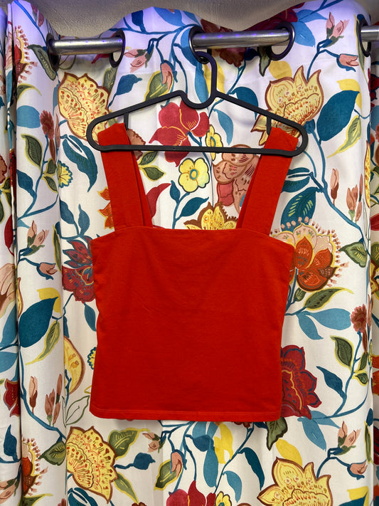 Y2k edited orange top