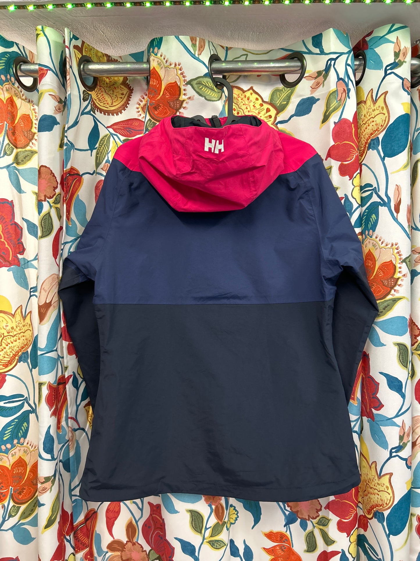 Helly Hansen black blue and pink windbreaker (waterproof)