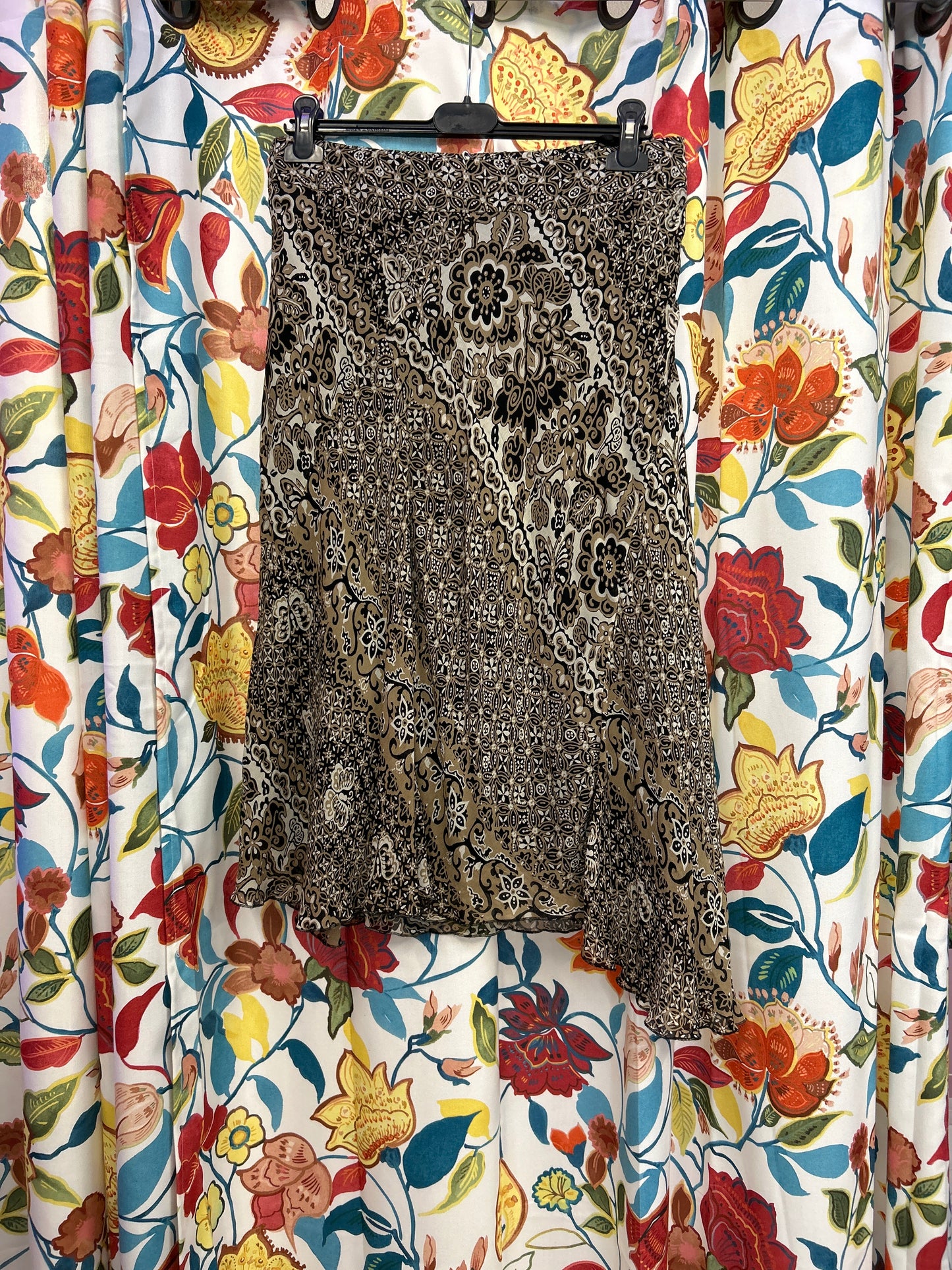 Y2k animal print asymmetrical skirt