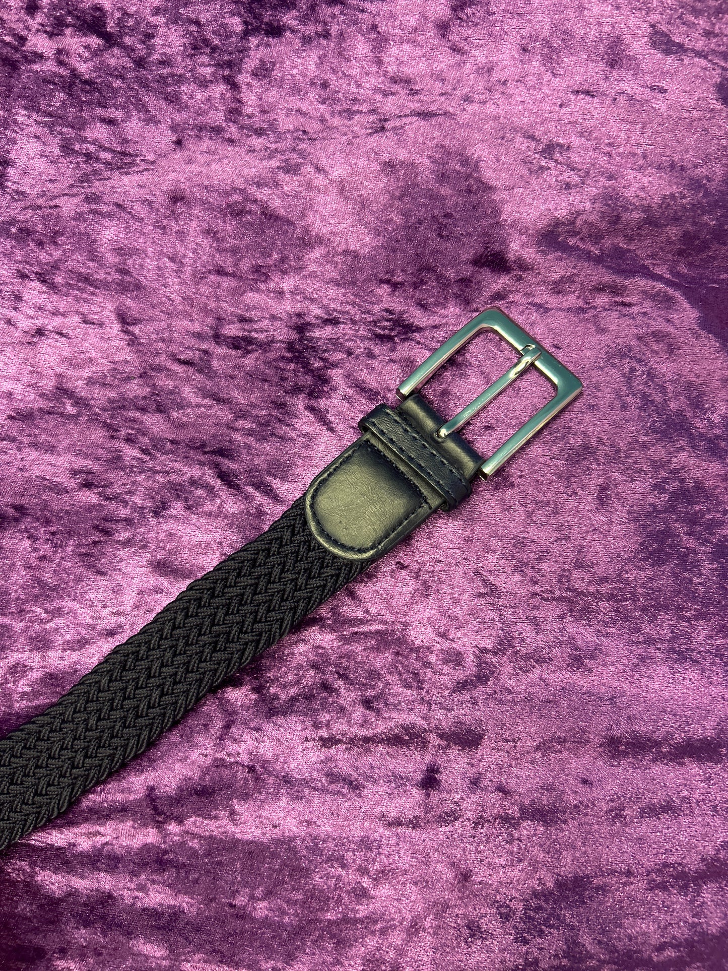 Dark Brown Cloth Elastic Belt