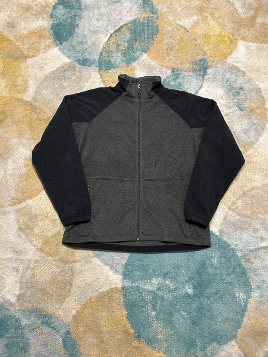 Columbia grey and black fleece jacket