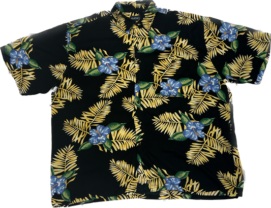 Black Hawaiian Summer Shirt