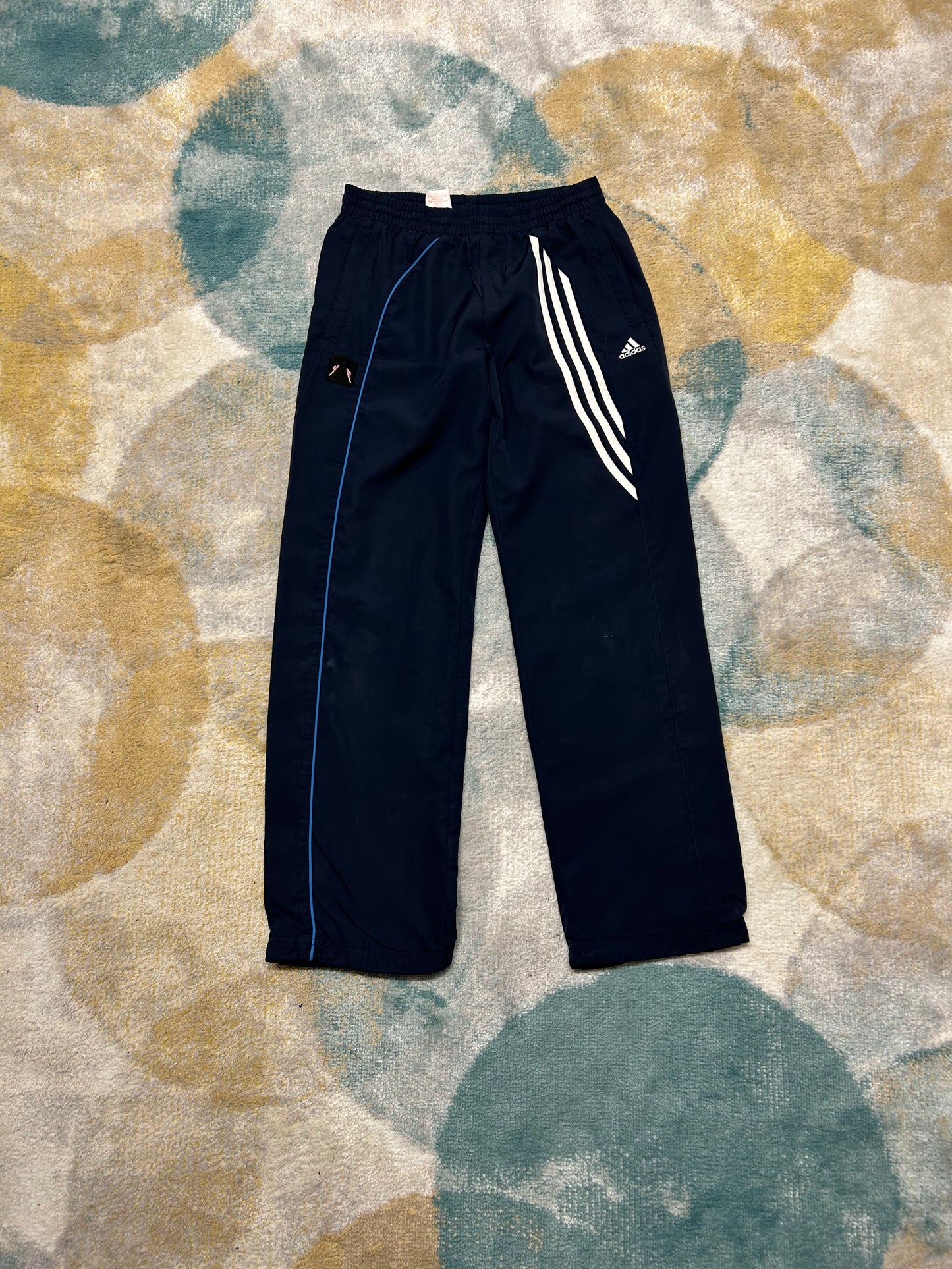 Adidas Dark Blue Parachute Trackpants