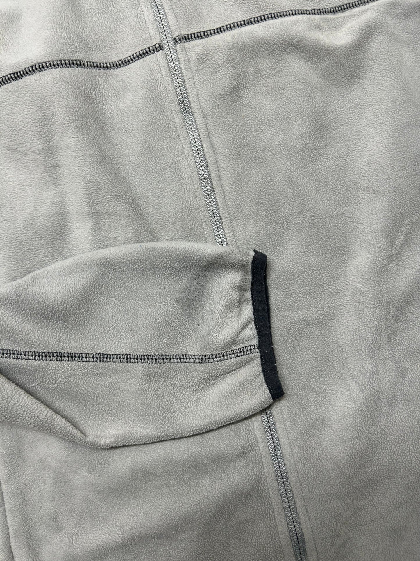 Columbia light grey hooded fleece jacket