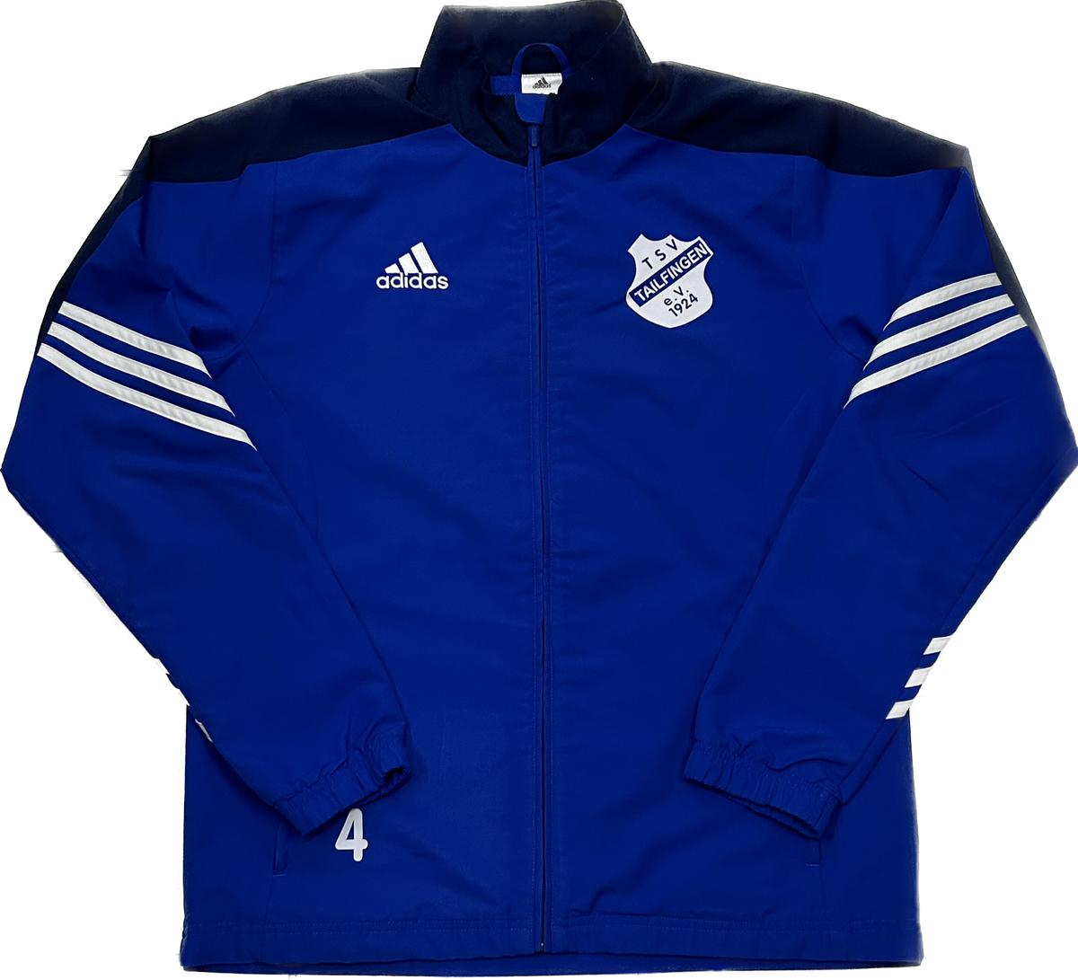 Adidas Blue and Black Retro Trackjacket